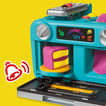 Play-Doh Super Slice Cake Playset, Toy Oven with Play Kitchen Accessories & 11 Modeling Compound Cans, Kids Arts & Crafts, Ages 3+
