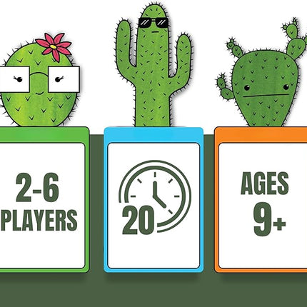 What's The Point? The Cactus Card Game - A Fun and Strategic Game for Families, Perfect for Family Play Night, Easy to Learn, Portable for Travel, and Ideal for Players of All Ages