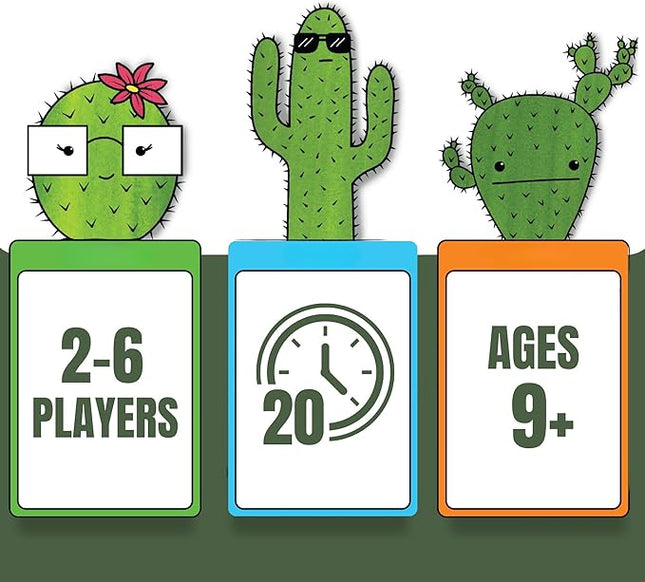 What's The Point? The Cactus Card Game - A Fun and Strategic Game for Families, Perfect for Family Play Night, Easy to Learn, Portable for Travel, and Ideal for Players of All Ages