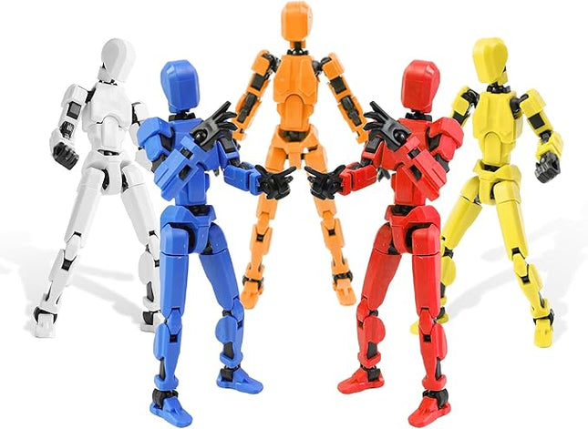 Titan 13 3D Multi-Jointed Movable Lucky 13 T13 Action Figure Toy (Five Colors) Requires self-Assembly - develops Children's Hands-on Skills
