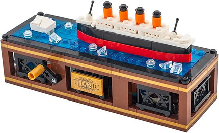 Brick Loot Titanic Iceberg Model Kit – 319-Piece Ship Building Set with LED Lights, DIY Architecture Kit for Adults & Teens, Compatible Bricks, Educational STEM Toy, Collectible Display Gift