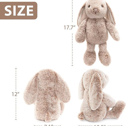 Bunny Rabbit Stuffed Animals Plush Toys for Kids Girls Boys Baby Birthday Bedtime Gift, 17.7 inches