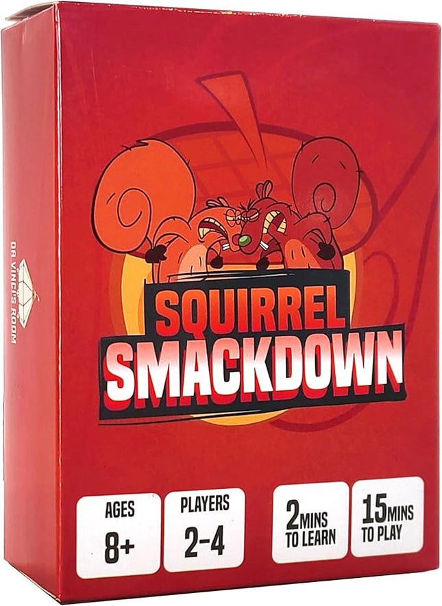 da Vinci's Room Squirrel Smackdown - The Fast Paced Family Card Game for 2-4 Players | Fun Card Games for Teens, Kids 8-12, or Adults (Compact Edition)