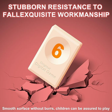 Rummy Cube Game with Portable Bag, Mini Rummy Cube Game for Adult and Kids,106 Tiles, Playing Rack，Travel Set with 4 Tiles Holders for Family Classic Board Games (Travel Edition 2-4 Players)