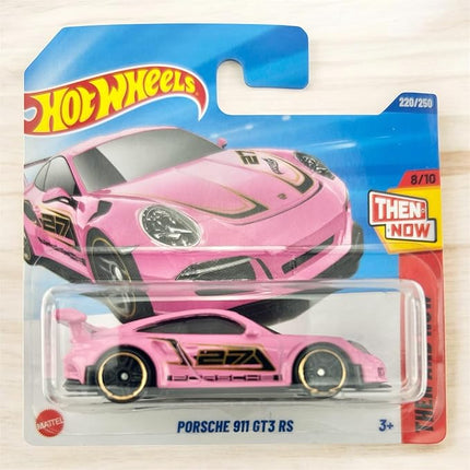 Hot Wheels Porsche 911 GT3 RS, Pink Die-Cast Model Car, Then and Now Collection