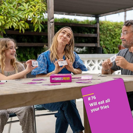 DSS Games Our Family is So Weird - A Fun Family Party Card Game to Decide Who’s Most Likely to Idea for Kids, Adults & Groups | Halloween | Great for Conversation Starters, Family Game Night