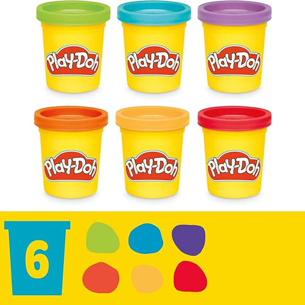 Play-Doh Shapes & Colors Dino Starter Set, Tactile Sensory Play Dinosaur Toys for Kids, 11 Accessories, Back to School Gifts, Ages 2+