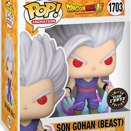 Funko Pop! Animation: Dragon Ball Super: Super Hero - Son Gohan (Beast) with Chase, (Style May Vary)