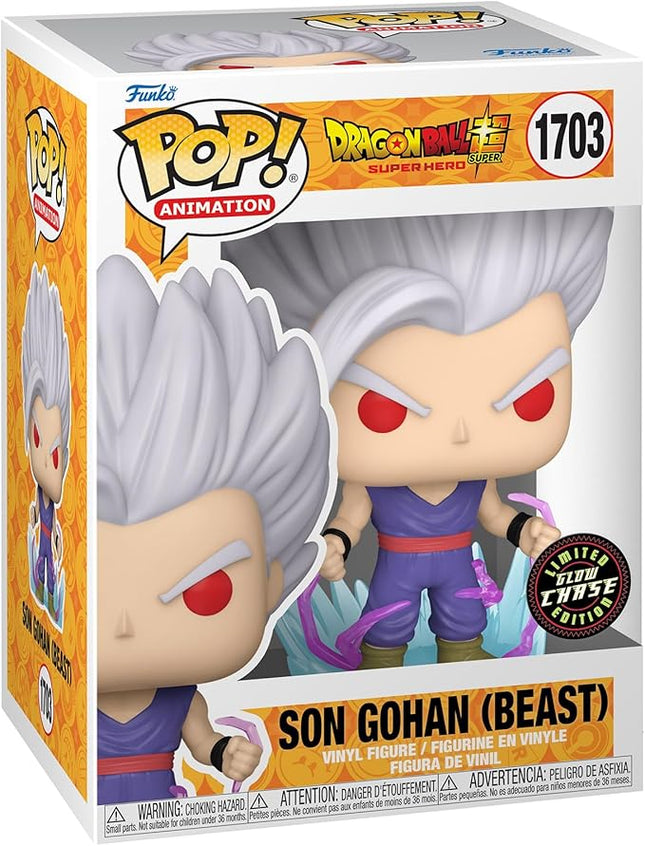 Funko Pop! Animation: Dragon Ball Super: Super Hero - Son Gohan (Beast) with Chase, (Style May Vary)