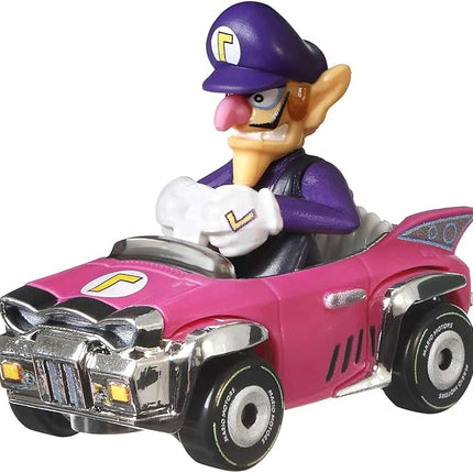 Hot Wheels Mario Kart Waluigi, [Pink/Purple] Badwagon