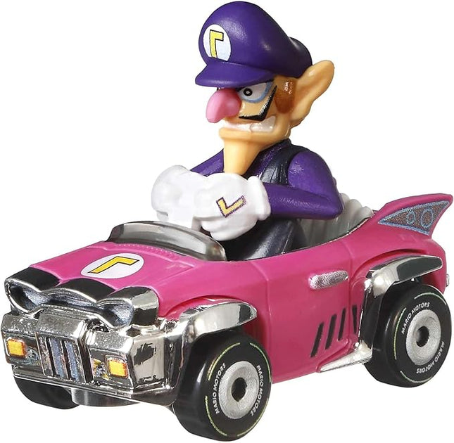 Hot Wheels Mario Kart Waluigi, [Pink/Purple] Badwagon