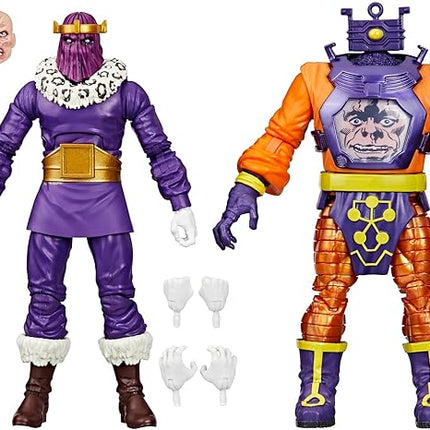Marvel Legends Series Baron Zemo and Arnim Zola, Captain America Villains Comics Collectible 6-Inch Action Figures (Amazon Exclusive)