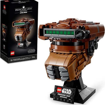 LEGO Star Wars Princess Leia (Boushh) Helmet Set for Adults 75351 (670 Pieces)