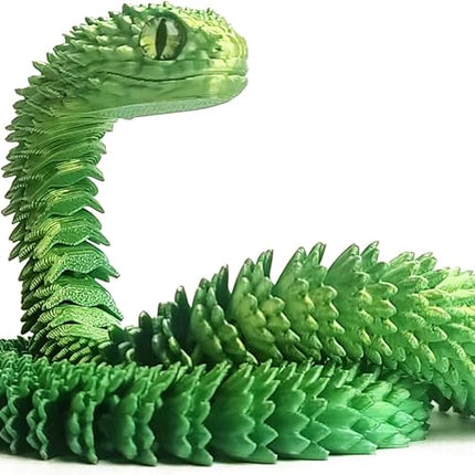 24in 3D Printed Snake Toys, Flexible 3D Printed Animal, Fidget ADHD Snake Toys, Perfect Desk Pet for Animal Collectors