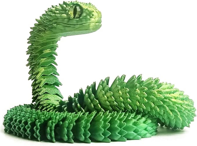 24in 3D Printed Snake Toys, Flexible 3D Printed Animal, Fidget ADHD Snake Toys, Perfect Desk Pet for Animal Collectors