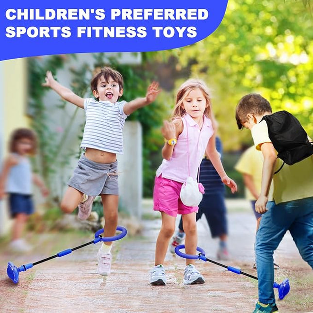 Skip Ball, Portable Foldable Colorful Flash Wheel Swing Ball, Kids Toys for Girls & Boys, Sports Fitness Toys for Kids & Adults. Gifts for Mom Women & Girls Toys Age 5-10 Years