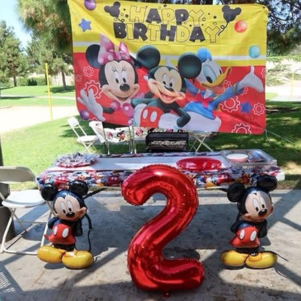 Smlpuame 40 inch Number Balloon 0-9 Red Large Number 2 Balloons,Digital Balloons for Birthday Party Celebration Decorations Supplies, Helium Foil Number Balloons for Wedding Anniversary