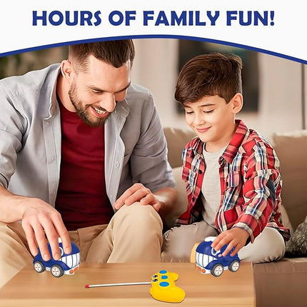 Remote Control Car for Toddlers 1-3, Electric RC Toys with Light & Music, Safe & Durable Cartoon Silicone Crash-Resistant RC Car, Christmas Birthday Gift Ideas for Kid Girls & Boys