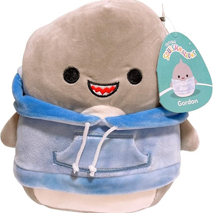 Squishmallows Hoodie Animal Squad Plush Toy (12" Gordon The Shark)