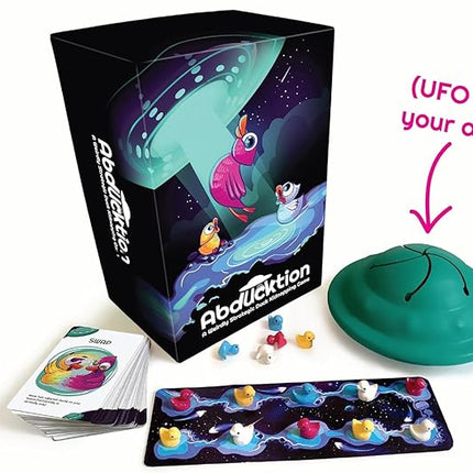 Abducktion - A weirdly Strategic Duck Kidnapping Game, 15-Minutes of Light Strategy of Ducks, a UFO, and Mind-Bending, Shape-Finding Logic!