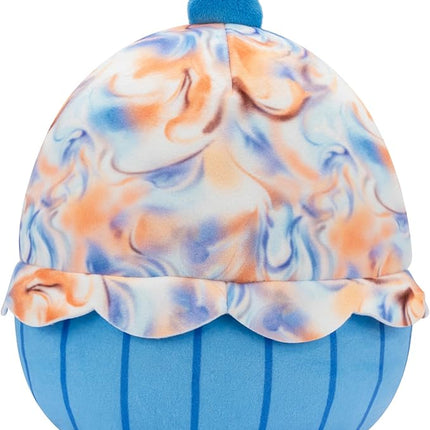 Squishmallows Original 8-Inch Maudi Marbled Blueberry Cupcake with Blue Wrapper - Official Jazwares Plush