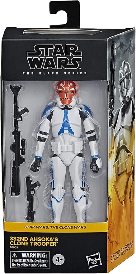 Star Wars The Black Series 332ND Ahsoka’s Clone Trooper Toy 6-Inch-Scale The Clone Wars Collectible Action Figure, Ages 4 and Up