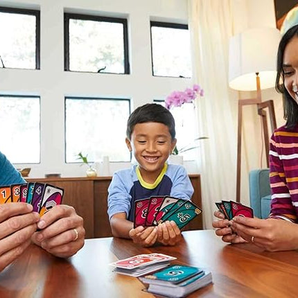 Mattel Games UNO FLIP! Card Game in Storage & Travel Tin, Color Blind Accessible Deck for Kids, Adults & Family Nights & Parties (Amazon Exclusive)