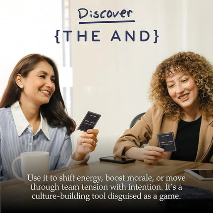 {THE AND}) Team Building Edition - 199 Conversation Card Game for Building Better Teams - Icebreaker Conversation Starter Questions to Connect with Each Other & Boost Team Chemistry by The Skin Deep