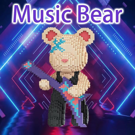 TK Bear Micro Building Blocks Set(4500Pieces) Music Bear Building Blocks Gift for Adult and Kid