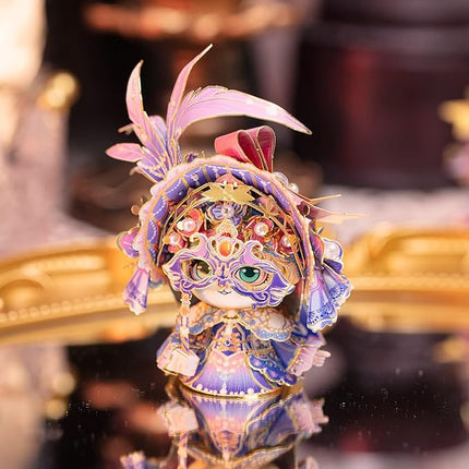 MU 3D Metal Puzzle for Adult Romeo and Juliet Masque Cat Figures Model Assembling, Metal Model Kits Miniature Building, Brain Teaser Love Gift Home Decor