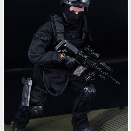 12" Action Figures Toy 1:6 Stand Bendable Soldier Figure Model Toy ( SWAT )