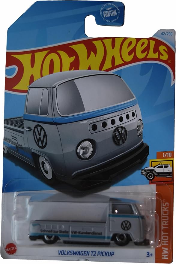 Hot Wheels Volkswagen T2 Pickup, Hot Trucks 1/10 [Gray/Blue] 42/250