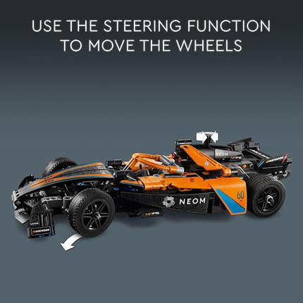 LEGO Technic NEOM McLaren Formula E Toy Cars - Building Toy for Kids, Boys & Girls, Ages 9+ - McLaren Race Car with V10 Engine & Steering - Gift Idea for Birthdays - 42169