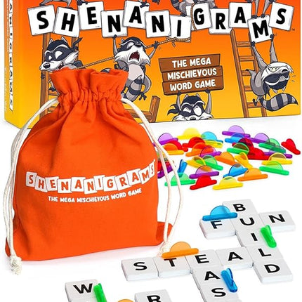 Shenanigrams! – The Mega-Mischievous Word Game! A Super Fun & Fast Family Party Game for Kids, Teens & Adults - Great for Travel, Couples & Family Board Games Night