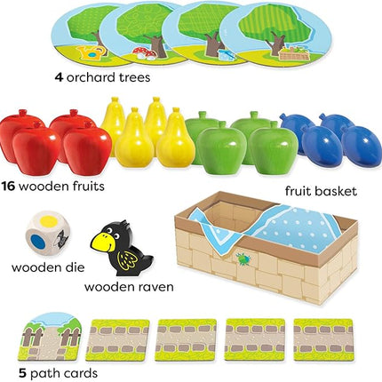 HABA My Very First Games - First Orchard Toddler Game - My First Orchard Game, Cooperative Toddler Board Games for 2 Year Olds - Made in Germany