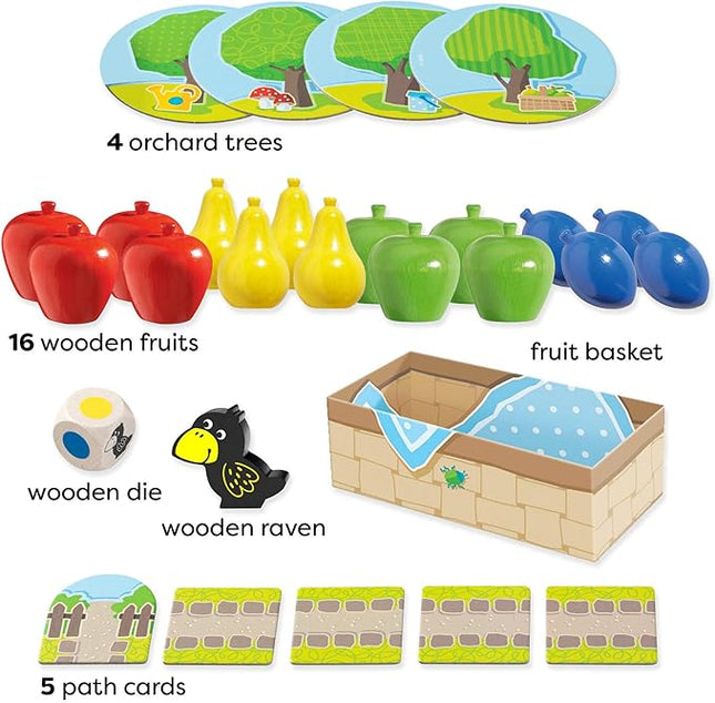 HABA My Very First Games - First Orchard Toddler Game - My First Orchard Game, Cooperative Toddler Board Games for 2 Year Olds - Made in Germany