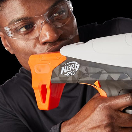 Nerf Pro Torrent Half-Length Dart Blaster, 150 FPS, 15 Nerf Pro Half-Length Darts, 15-Dart Magazine, Pump Action, Eyewear, Gifts for Teens, 14+