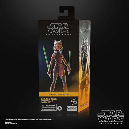 STAR WARS The Black Series Ahsoka Tano (Padawan), The Clone Wars 6-Inch Action Figures, Ages 4 and Up