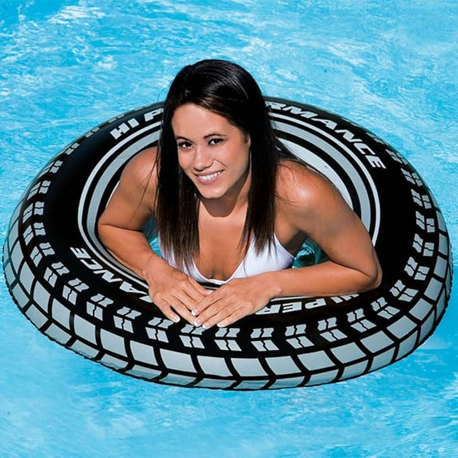 Intex Inflatable 36" Giant Tire Tubes for Swimming Pool/Lake/Ocean (6 Pack)