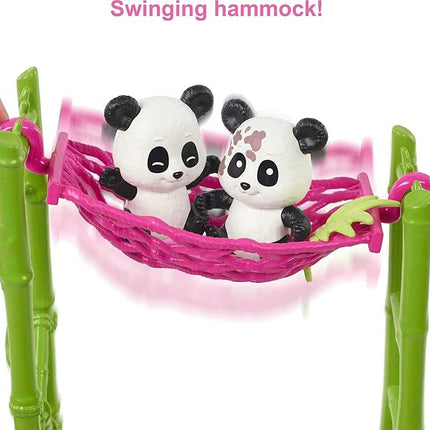 Barbie Careers Playset, Baby Panda Care & Rescue Set with Vet Fashion Doll, 2 Color-Change Pandas & 20+ Accessories