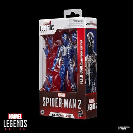 Marvel Legends Series Gamerverse Peter Parker Anti-Venom Suit Style, Spider-Man 2 Video Game-Inspired Collectible 6 Inch Action Figure