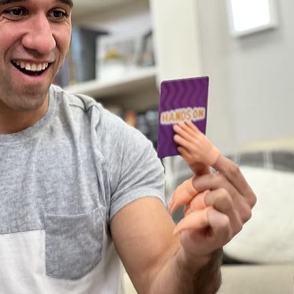 Tiny Finger Hand Game - 120 Hilarous Challenges - 10 Hand & 4 Feet Puppets - Will Make Everyone Laugh – Ideal for Family or Friends - Action Game for Competitive People