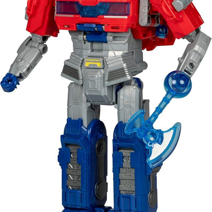 Transformers One Movie Power Flip Optimus Prime (Orion Pax) Converting Action Figure, 4 Modes, 10-inch Interactive Electronic Toy, Lights & Sounds, 6+
