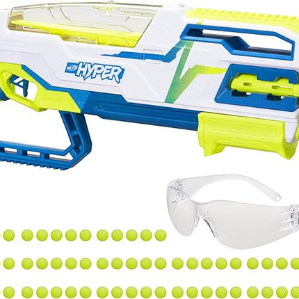 NERF Hyper Bundle, Siege-50 Pump-Action Blaster, Up to 110 FPS Velocity, Eyewear (Amazon Exclusive)