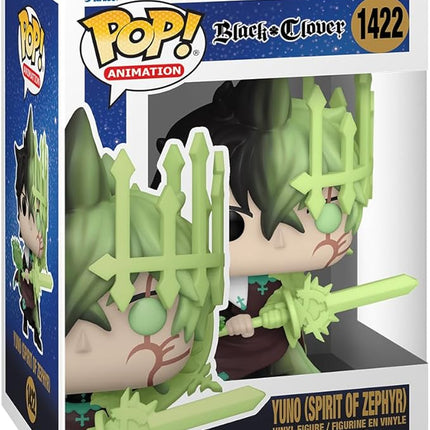 Funko POP! Animation: Black Clover - Yuno - (Spirit of Zephyr) - Collectable Vinyl Figure - Gift Idea - Official Merchandise - for Kids & Adults - Anime Fans - Model Figure for Collectors and Display