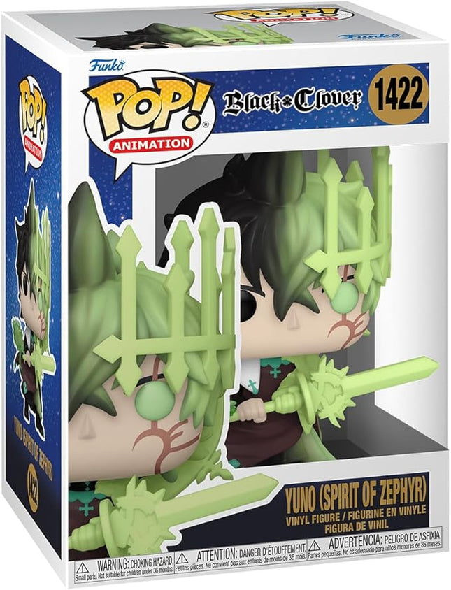 Funko POP! Animation: Black Clover - Yuno - (Spirit of Zephyr) - Collectable Vinyl Figure - Gift Idea - Official Merchandise - for Kids & Adults - Anime Fans - Model Figure for Collectors and Display