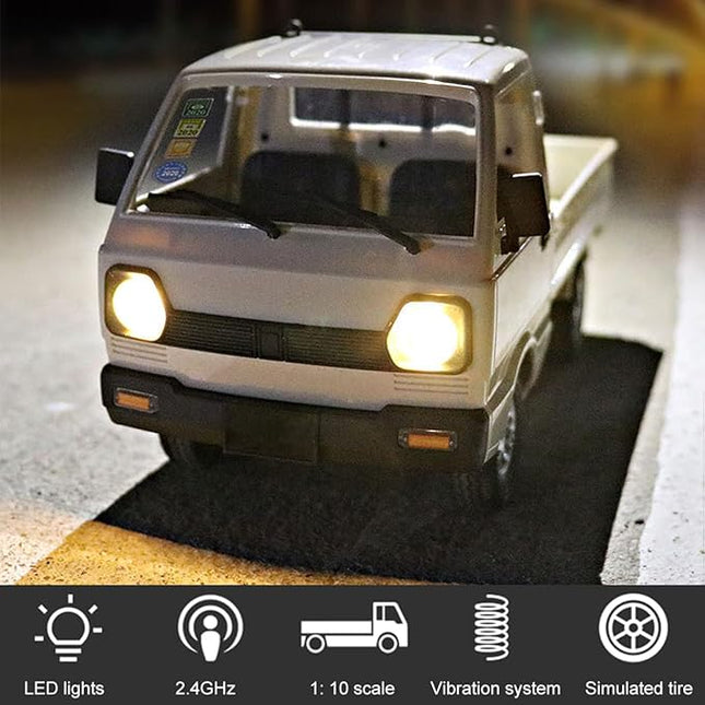 Remote Control Car for HJ110 1:10 Drift Pickup 2.4G RC Racing Truck Drift 2WD Vehicle with 2 Rechargerable Batteries Hobby Toys Model for Kids Boys Girls Adults