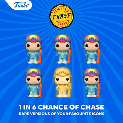 Funko Pop Bitty: Stranger Things - Hopper, Joyce, Demogorgon - (Closed Face), and Mystery Chase Figure - (Style May Vary) and A Surprise Mystery Mini Figure - 0.9 Inch (2.2 Cm) Collectable