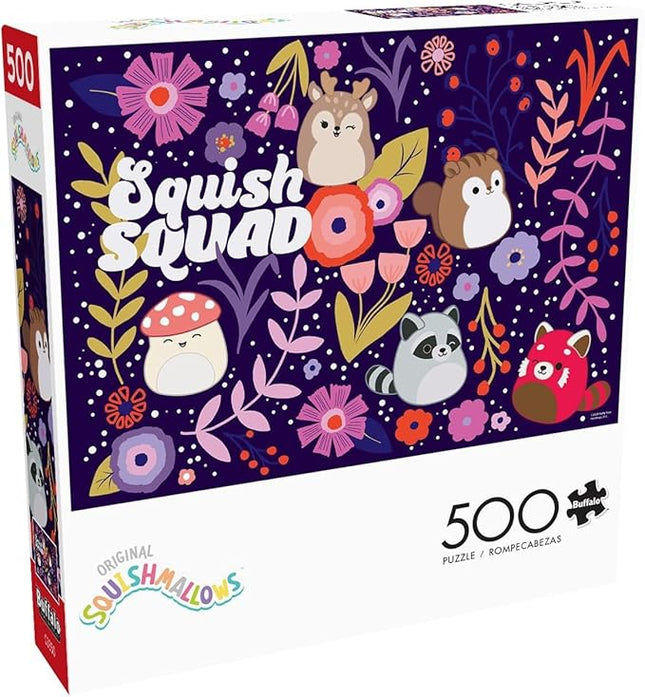 Buffalo Games - Squishmallow - Squish Squad - 500 Piece Jigsaw Puzzle for Adults -Challenging Puzzle Perfect for Game Nights - Finished Size is 21.25 x 15.00