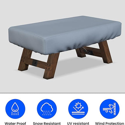 Covers & All Air Hockey Table Covers, Made of 18 Oz Waterproof & UV-Resistant Cover Tuff Fabric, Suitable for Indoors/Outdoors (88" W x 44" D x 15" H, Gray)